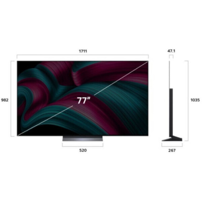 Телевизор LG OLED evo AI C5 OLED77C5RLA Телевизор LG OLED evo AI C5 OLED77C5RLA