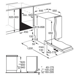 Встраиваемая посудомоечная машина Electrolux AirDry 300 KEAC3200L - фото2