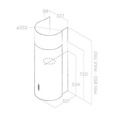 Вытяжка коробчатая Elica Stone WH/A/33 - фото2