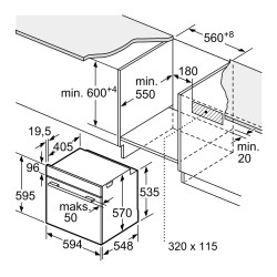 Электрический духовой шкаф Bosch HQG572EB3 - фото2