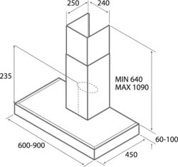 Кухонная вытяжка Jetair Pola P 60 INX 55916908A - фото2