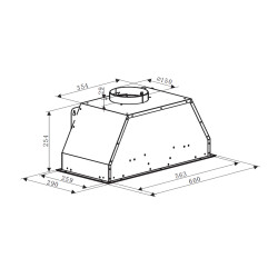 Вытяжка Weissgauff Dubhe 60 PB WH - фото2