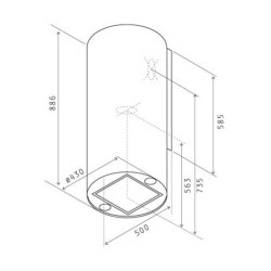 Вытяжка Jetair PIPE IX/A/43 - фото2