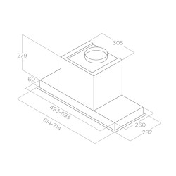 Кухонная вытяжка Elica Hidden Advance IX/A/52 - фото2
