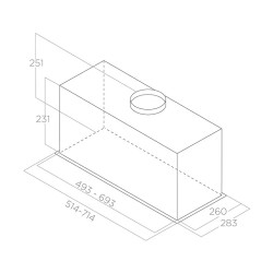 Кухонная вытяжка Elica Fold S IX/A/52 - фото2
