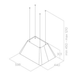 Кухонная вытяжка Elica Ikona Light WH/F/60 - фото2